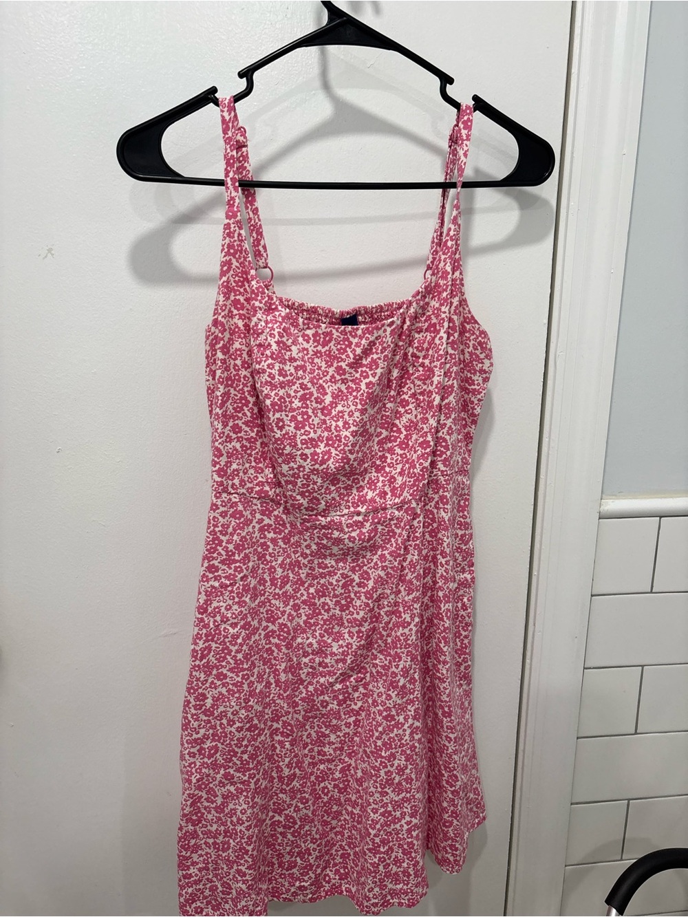 Old Navy Pink and White Floral Slip Dress